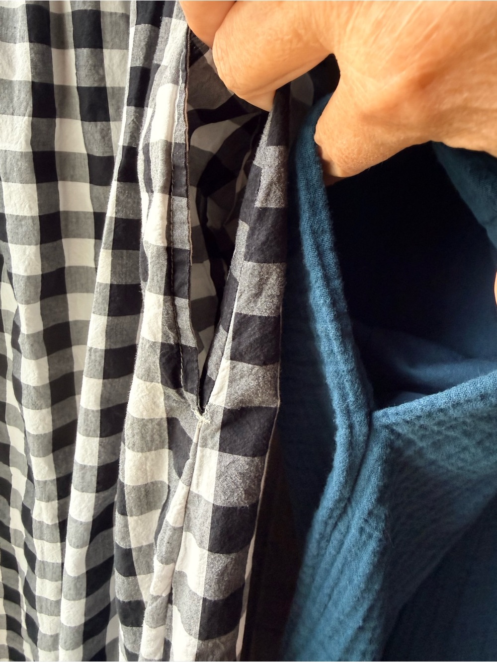 Target Sundresses Lot of Two Influencer Faves Cotton Pockets Teal & B/W Gingham - Picture 5 of 16